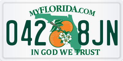FL license plate 0428JN