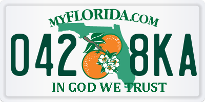FL license plate 0428KA