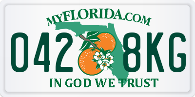 FL license plate 0428KG