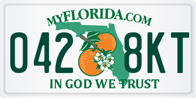 FL license plate 0428KT
