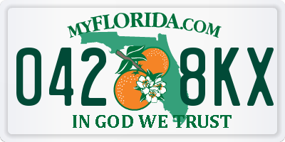 FL license plate 0428KX