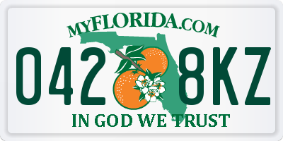 FL license plate 0428KZ