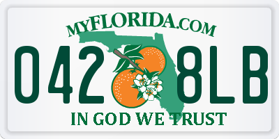 FL license plate 0428LB