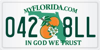 FL license plate 0428LL