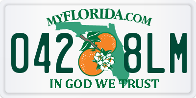 FL license plate 0428LM