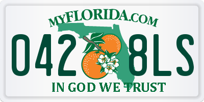 FL license plate 0428LS