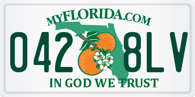 FL license plate 0428LV