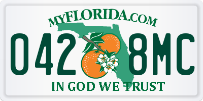 FL license plate 0428MC