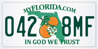 FL license plate 0428MF