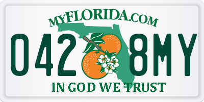FL license plate 0428MY