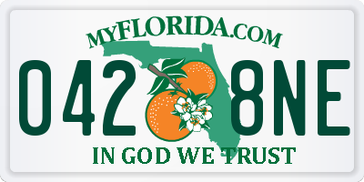 FL license plate 0428NE