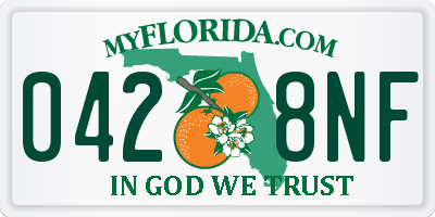 FL license plate 0428NF