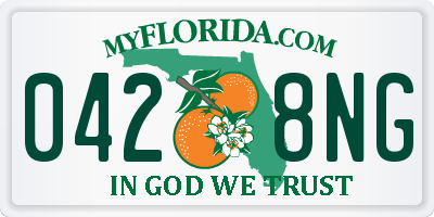 FL license plate 0428NG