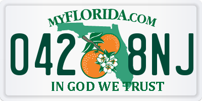 FL license plate 0428NJ