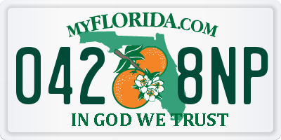 FL license plate 0428NP