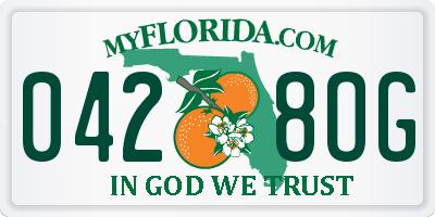 FL license plate 0428OG