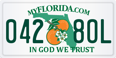 FL license plate 0428OL