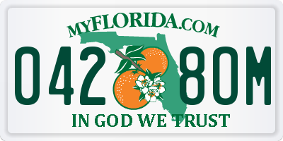 FL license plate 0428OM