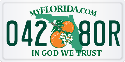 FL license plate 0428OR