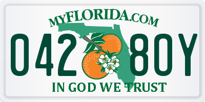 FL license plate 0428OY