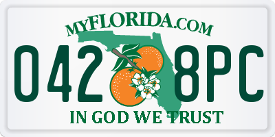 FL license plate 0428PC