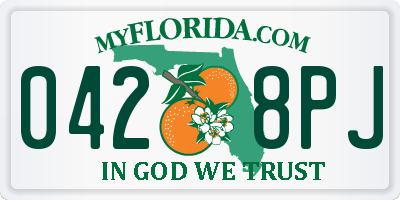 FL license plate 0428PJ