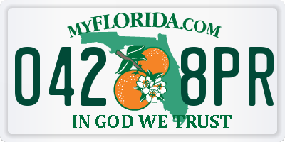 FL license plate 0428PR