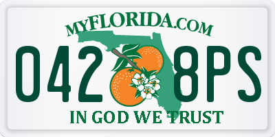 FL license plate 0428PS