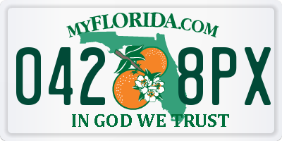 FL license plate 0428PX