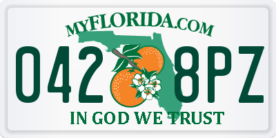 FL license plate 0428PZ