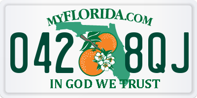 FL license plate 0428QJ