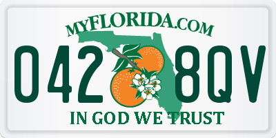 FL license plate 0428QV