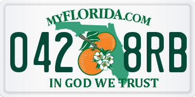 FL license plate 0428RB