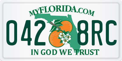 FL license plate 0428RC