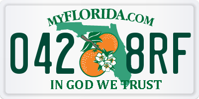 FL license plate 0428RF