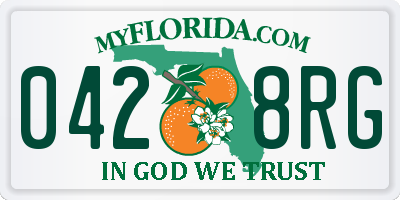 FL license plate 0428RG