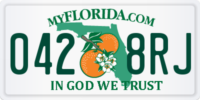FL license plate 0428RJ