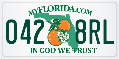 FL license plate 0428RL