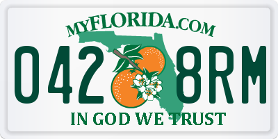 FL license plate 0428RM