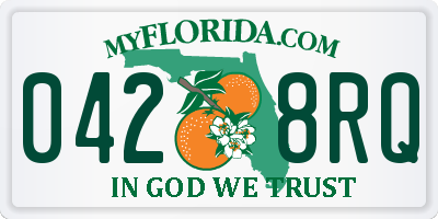FL license plate 0428RQ