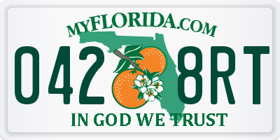 FL license plate 0428RT