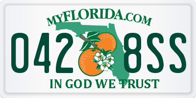 FL license plate 0428SS