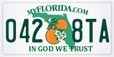 FL license plate 0428TA