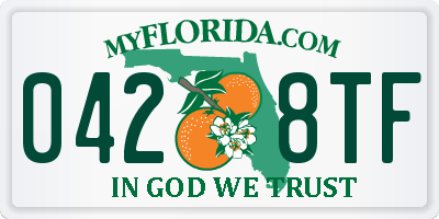 FL license plate 0428TF