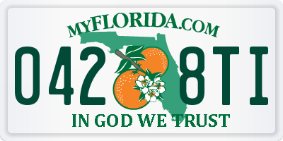 FL license plate 0428TI