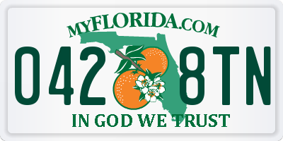 FL license plate 0428TN