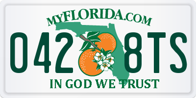 FL license plate 0428TS