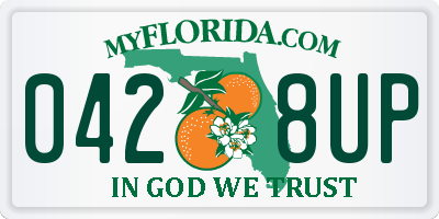 FL license plate 0428UP