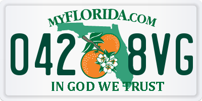 FL license plate 0428VG
