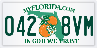 FL license plate 0428VM
